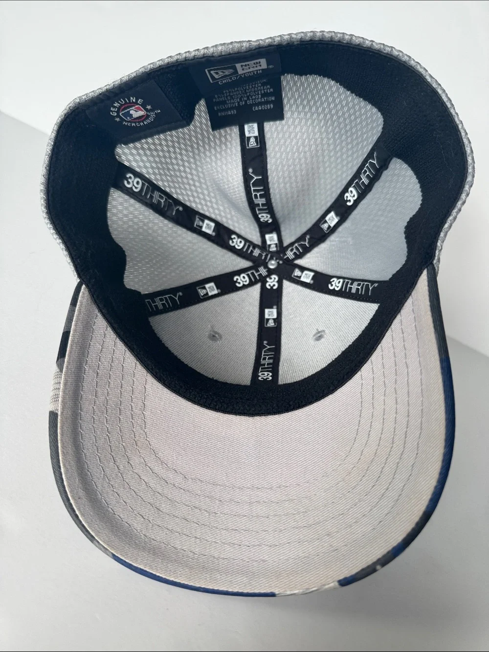 Youth New Era 39Thirty Los Angeles Dodgers Blue/Gray Camo Flex Fit Baseball Hat
